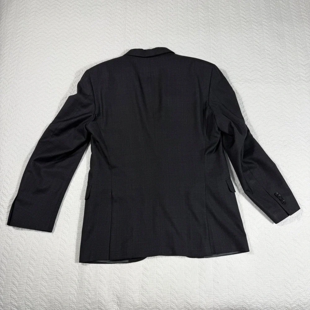 VTG‎ Peter Millar Blazer Men 44R (Fit 40R) Charcoal Grey Quiet Luxury Wool Union